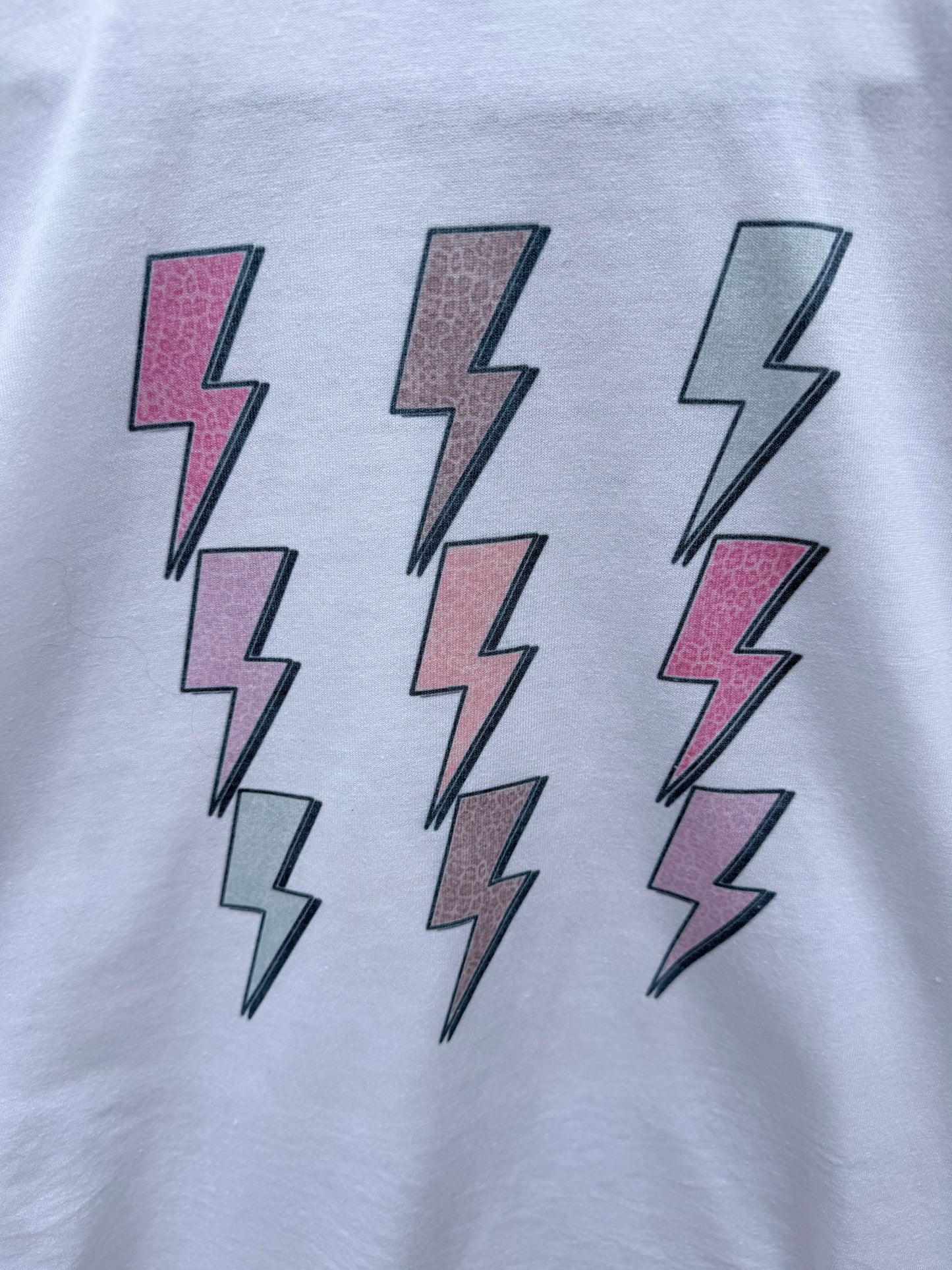 Leopard Lightning Bolt Tee