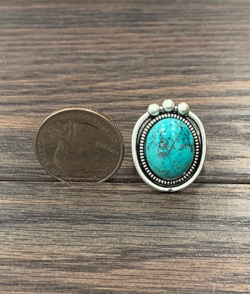 750280, Turquoise Adjustable Ring