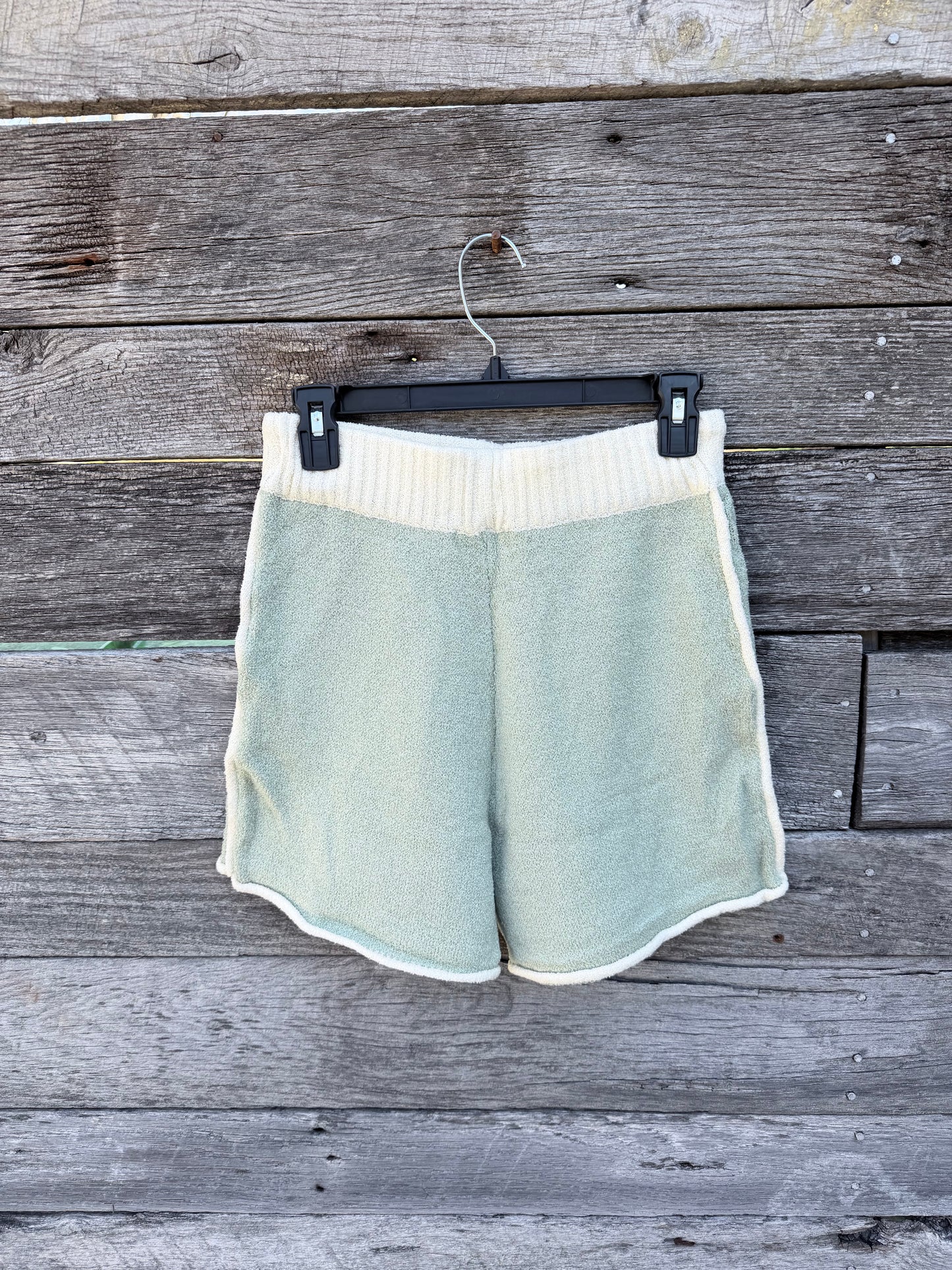 Easy Breezy Contrast Knit Drawstring Shorts