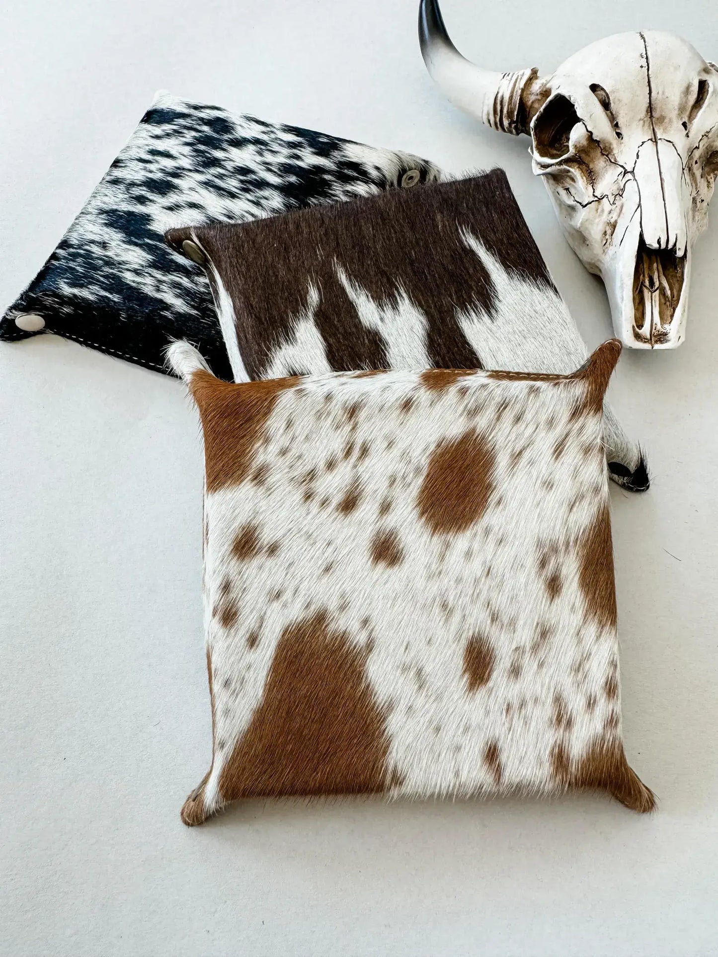 COWHIDE LEATHER TRAY - jewelry storage keys