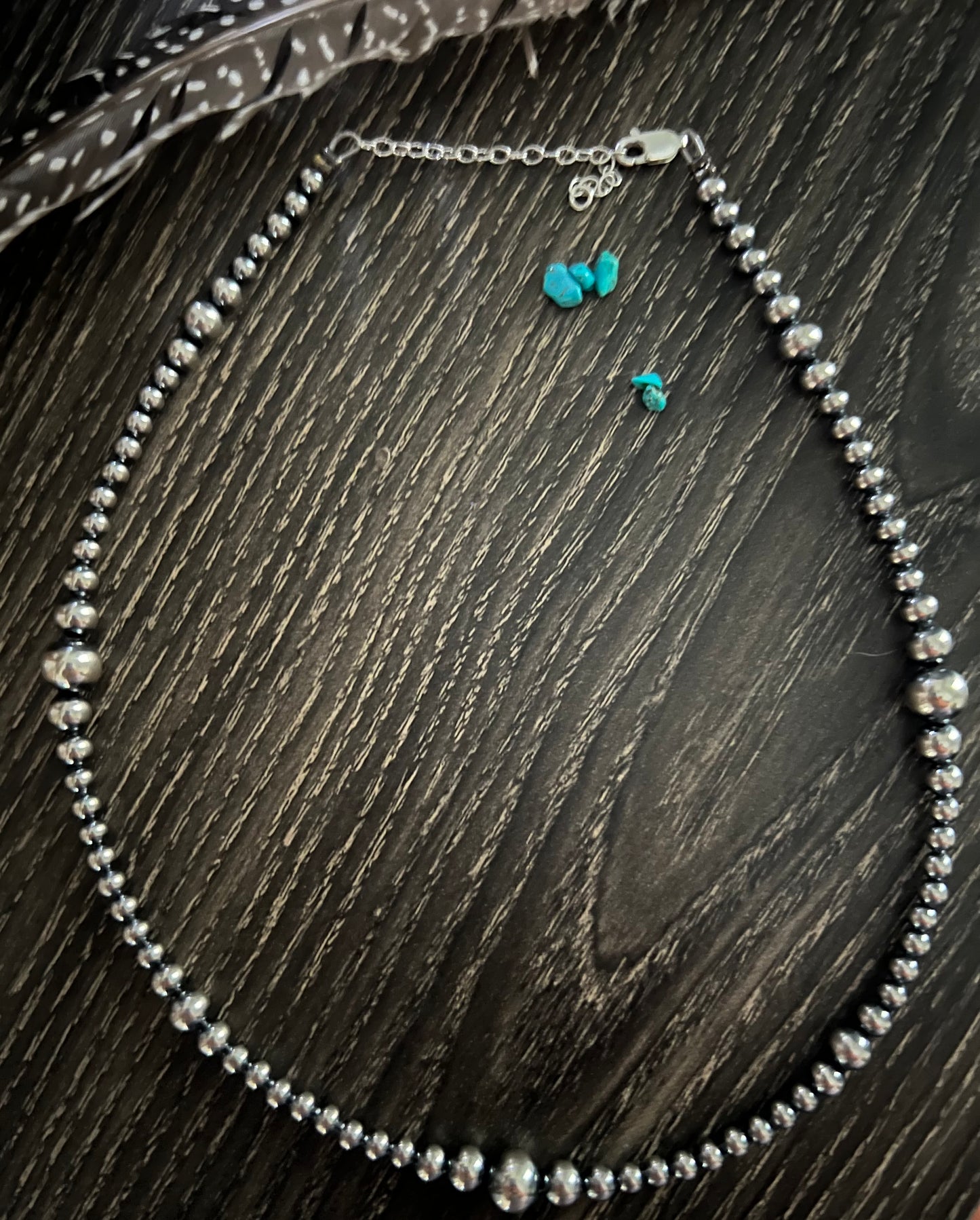 16” Graduated Sterling Pearl Necklace