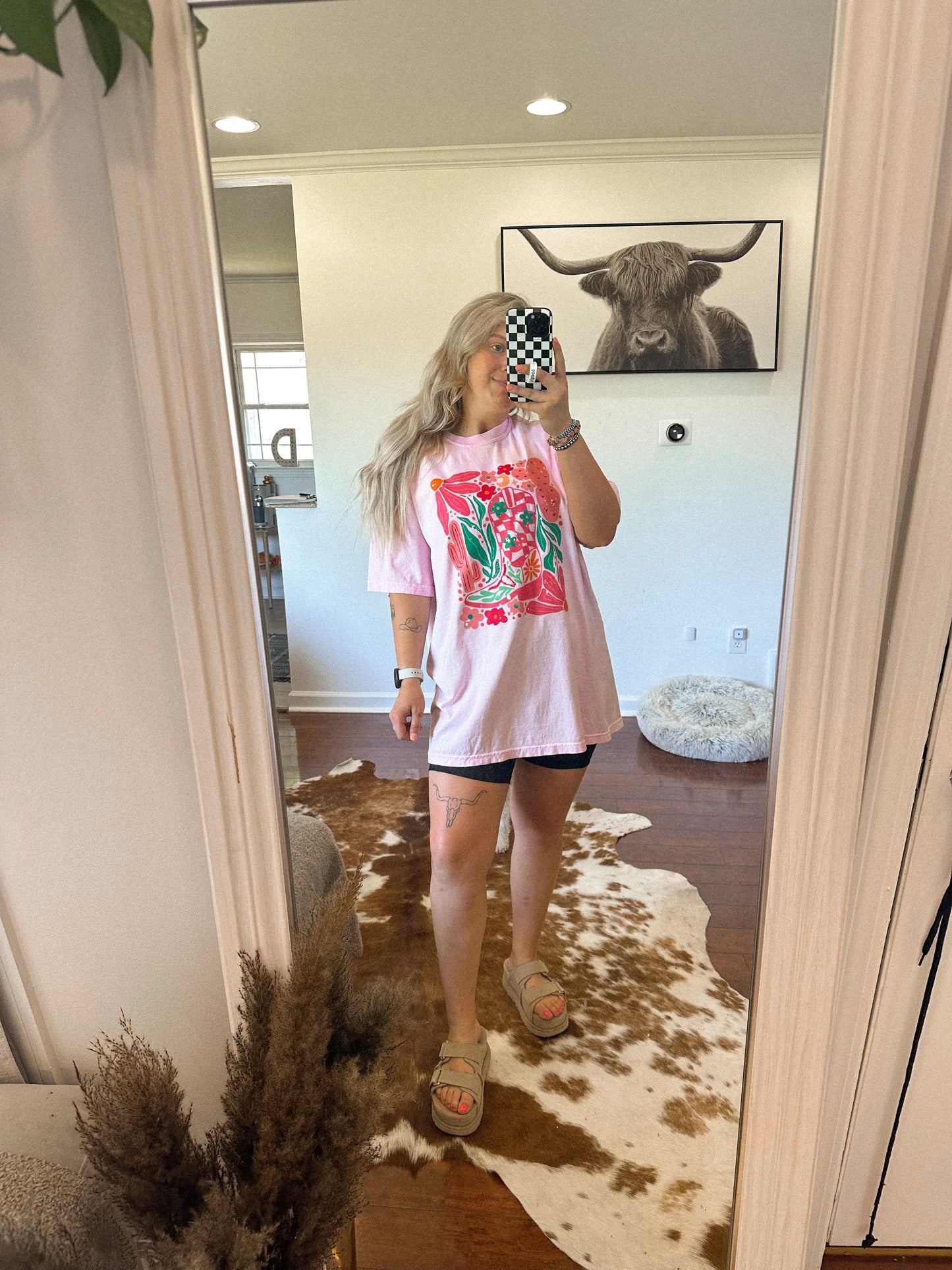 BOOT FLORAL TEE