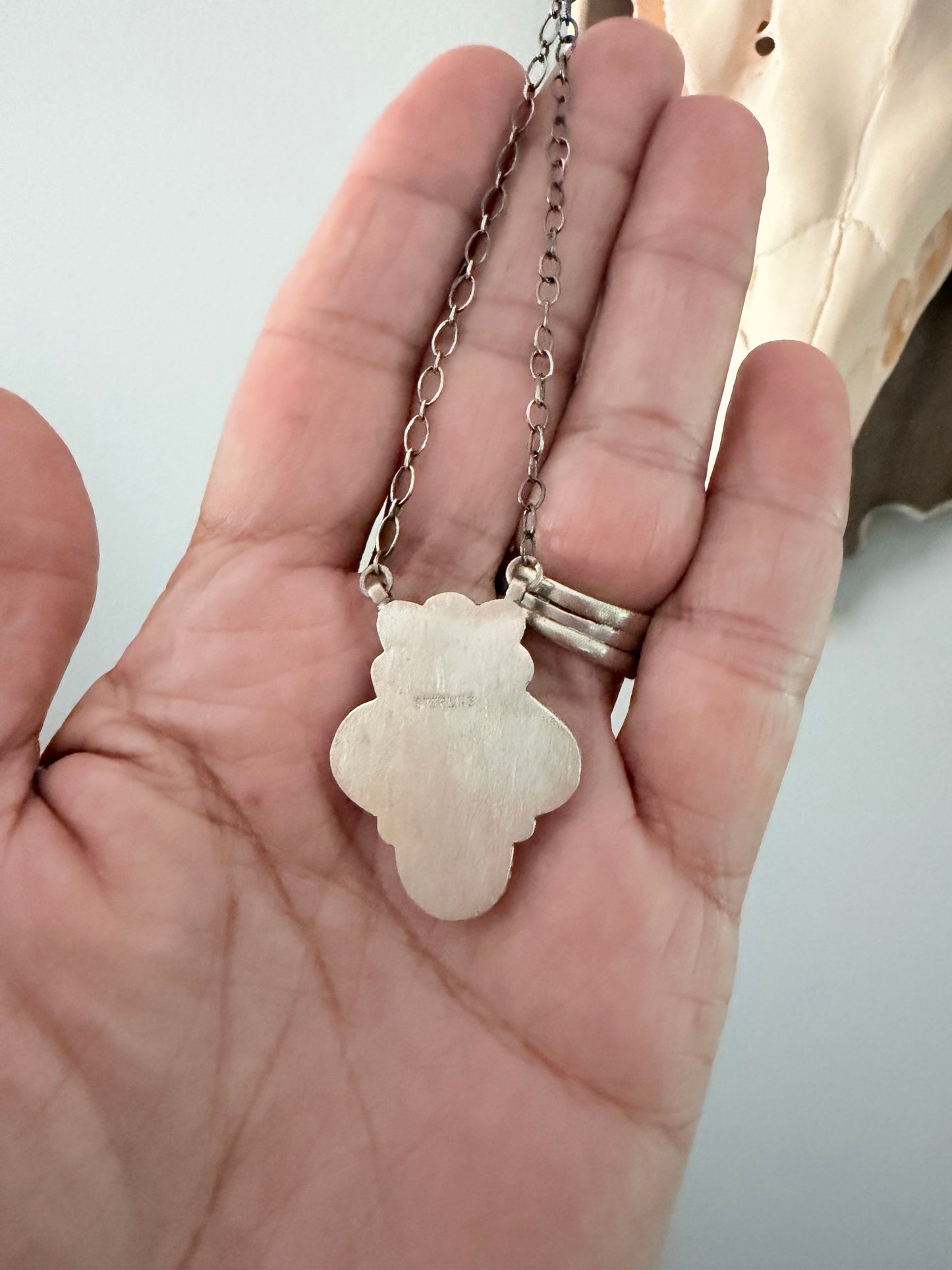 Palomino and Sterling Silver Necklace