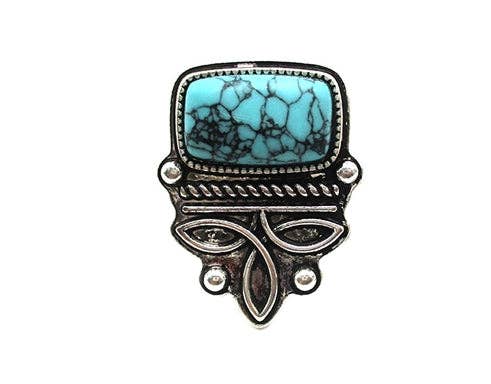 Western Boot Stitch TQ Cuff Ring