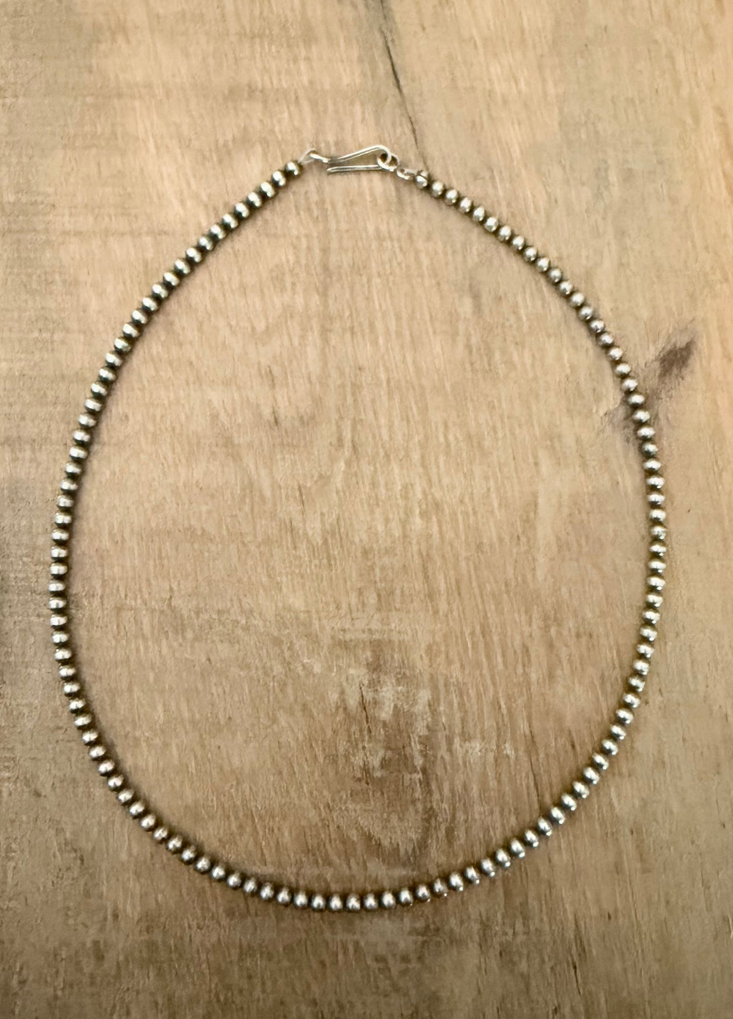 3mm Sterling Pearl Necklace