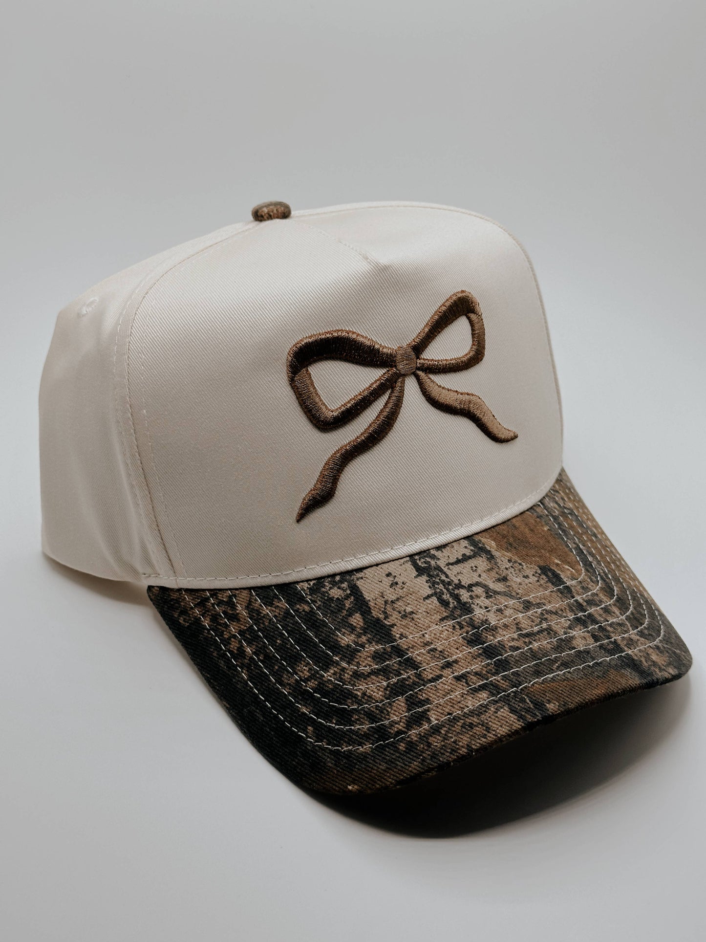 Neutral Camo Bow Hat