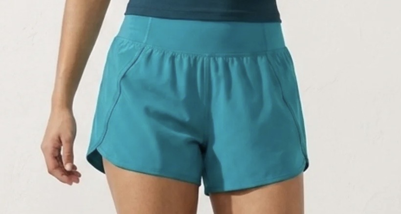 High Wasted Fold Over Running Shorts