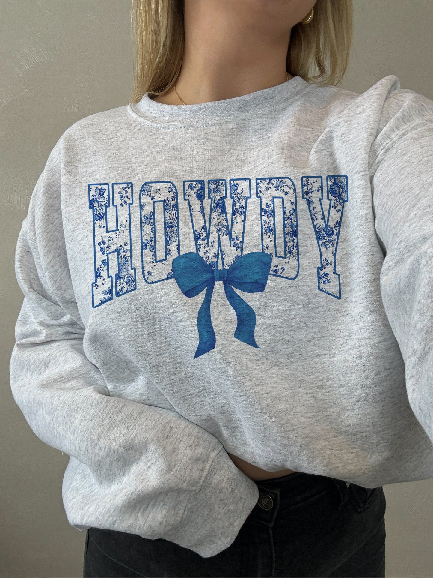 COQUETTE HOWDY: BLUE CREW or TEE