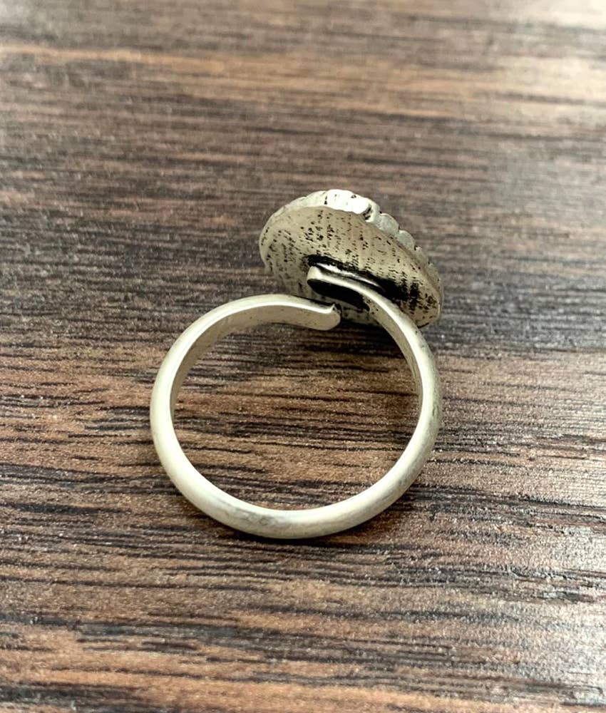 750381, Drop Turquoise Adjustable Ring
