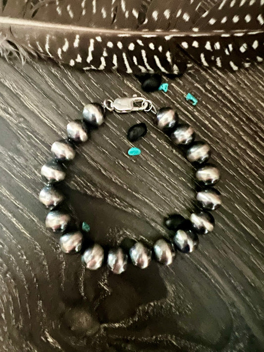 10mm Sterling Pearl Bracelet