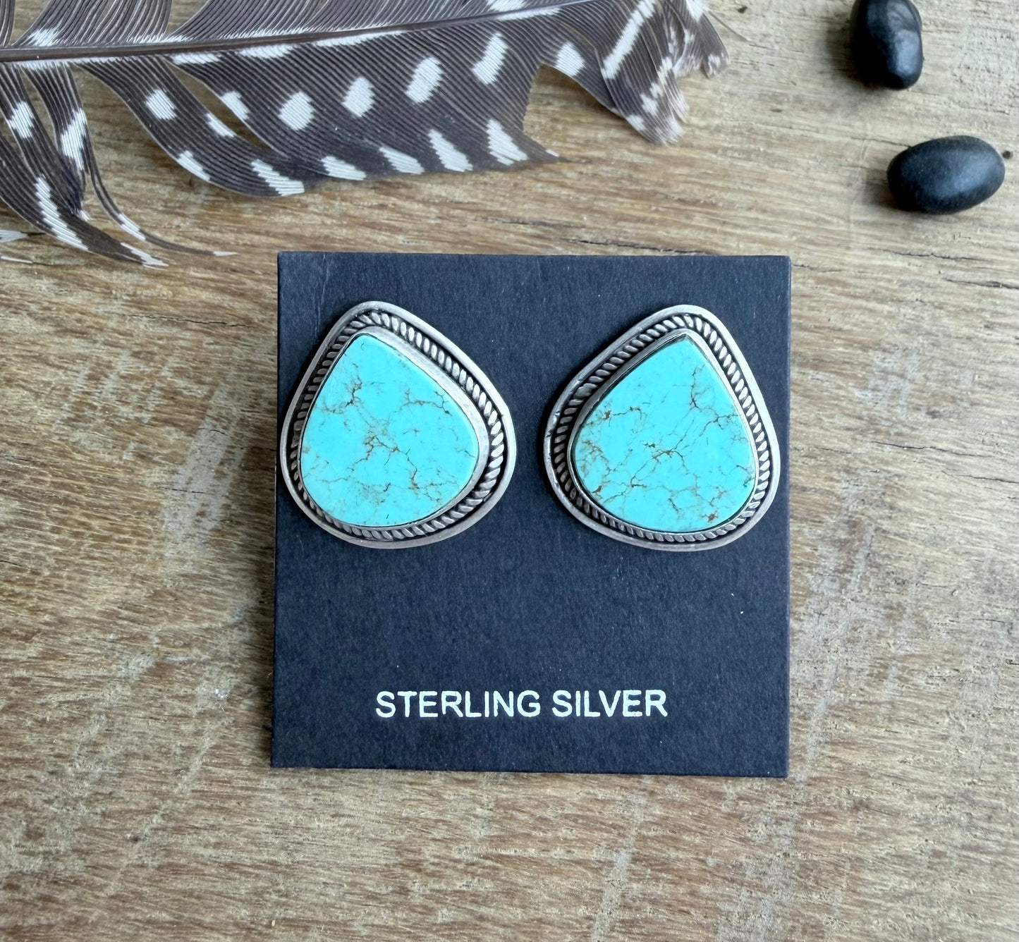 925 Sterling Silver and Royston Stud Earrings