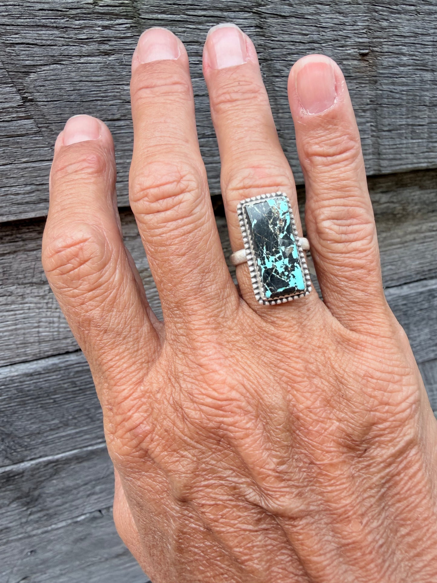 Black Jack Sterling Adjustable Ring