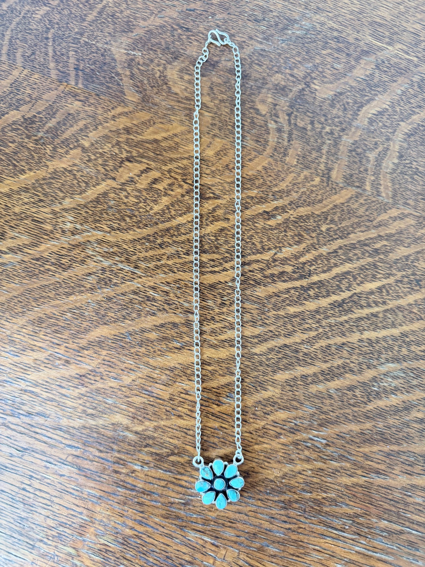 Kingman Turquoise and Sterling Silver Necklace