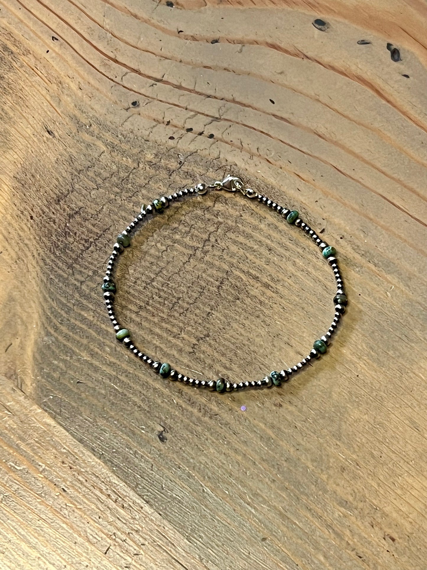Sterling Pearl and Turquoise Bracelet