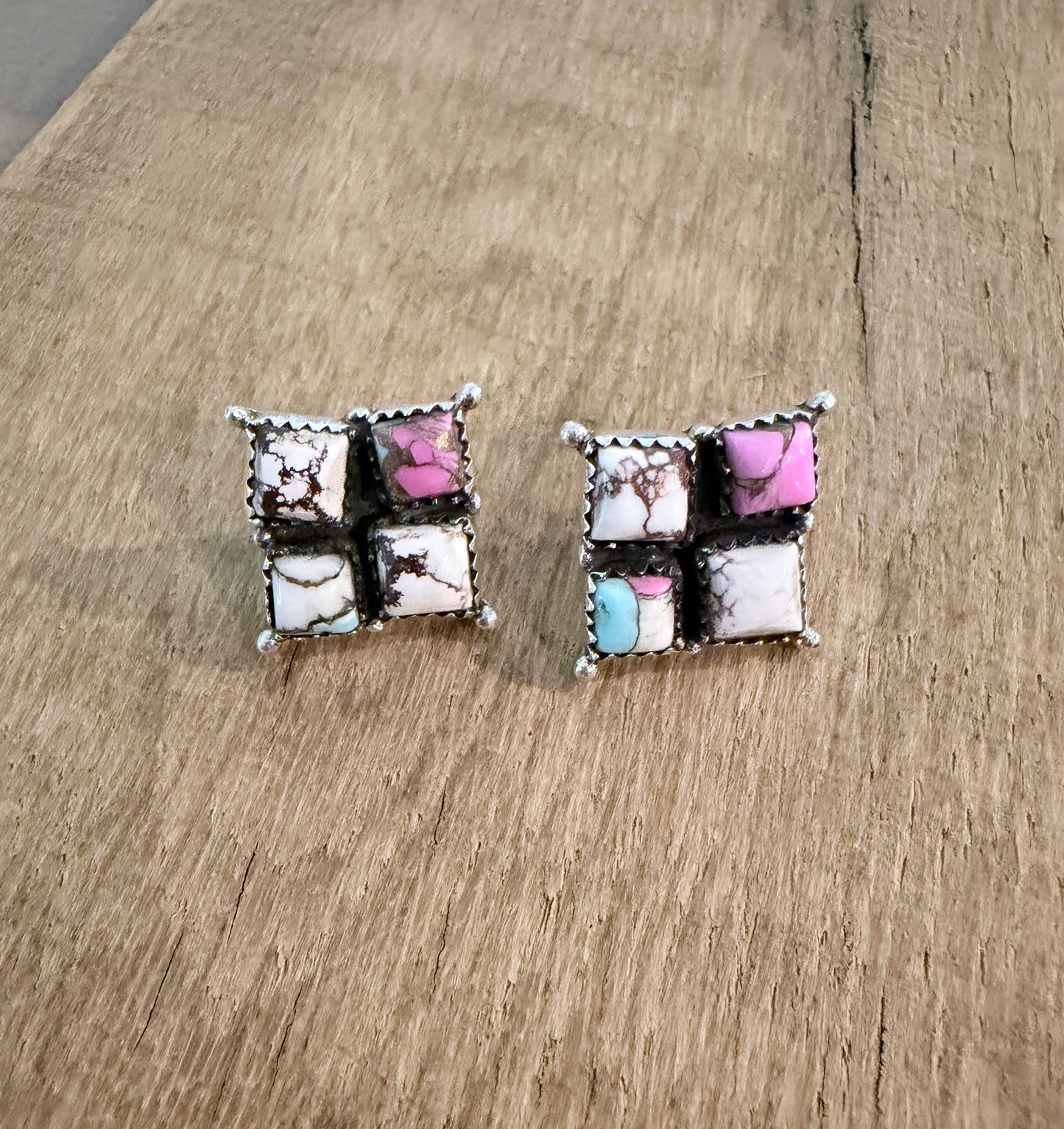 Cotton Candy Stud Earrings