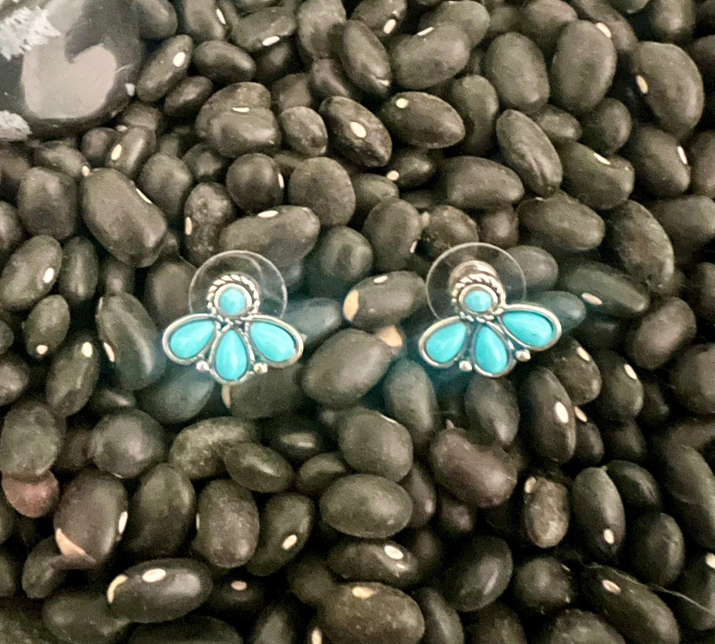 Turquoise Flower Earrings