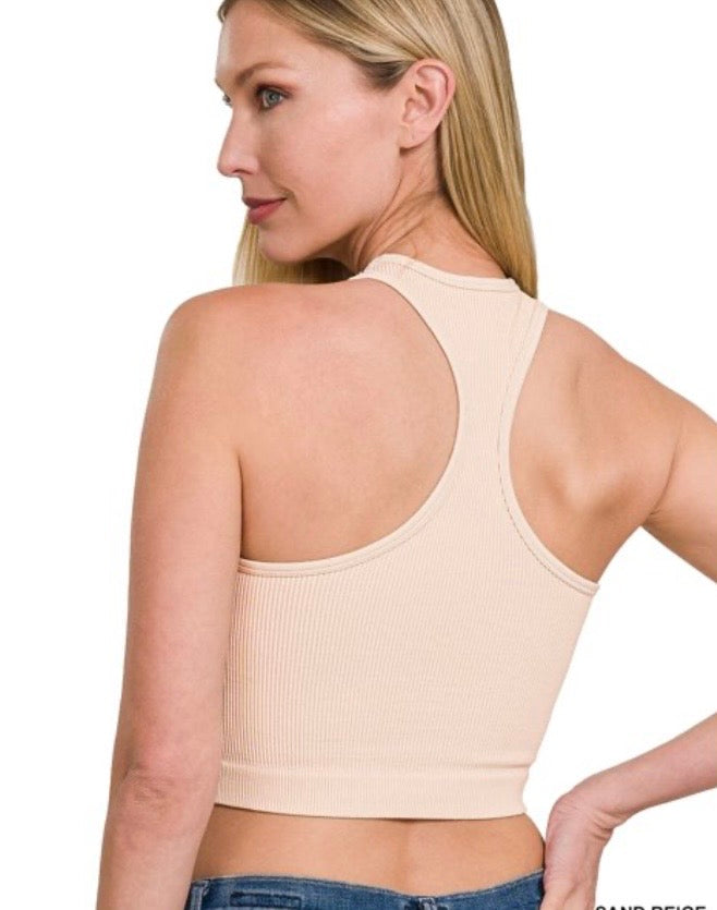 Seamless Ribbed Razor Back Tank