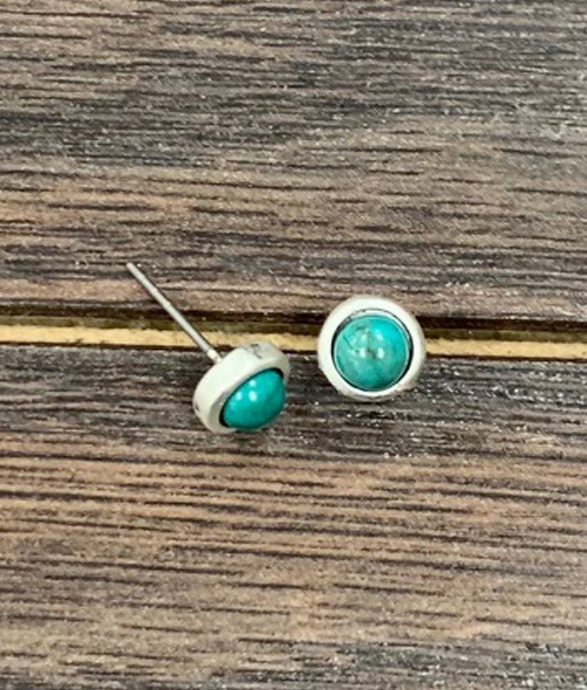 722573, Turquoise Stud Earrings