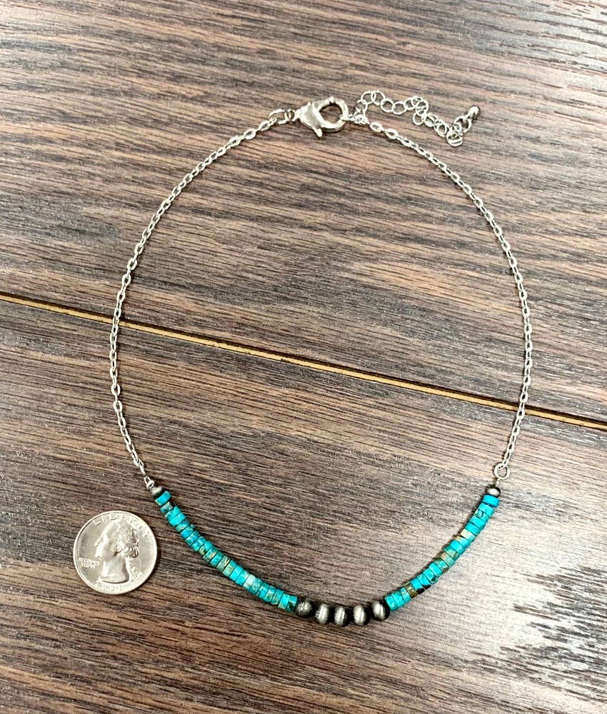 734611, 15” 4mm Rondelle Gemstone Necklace
