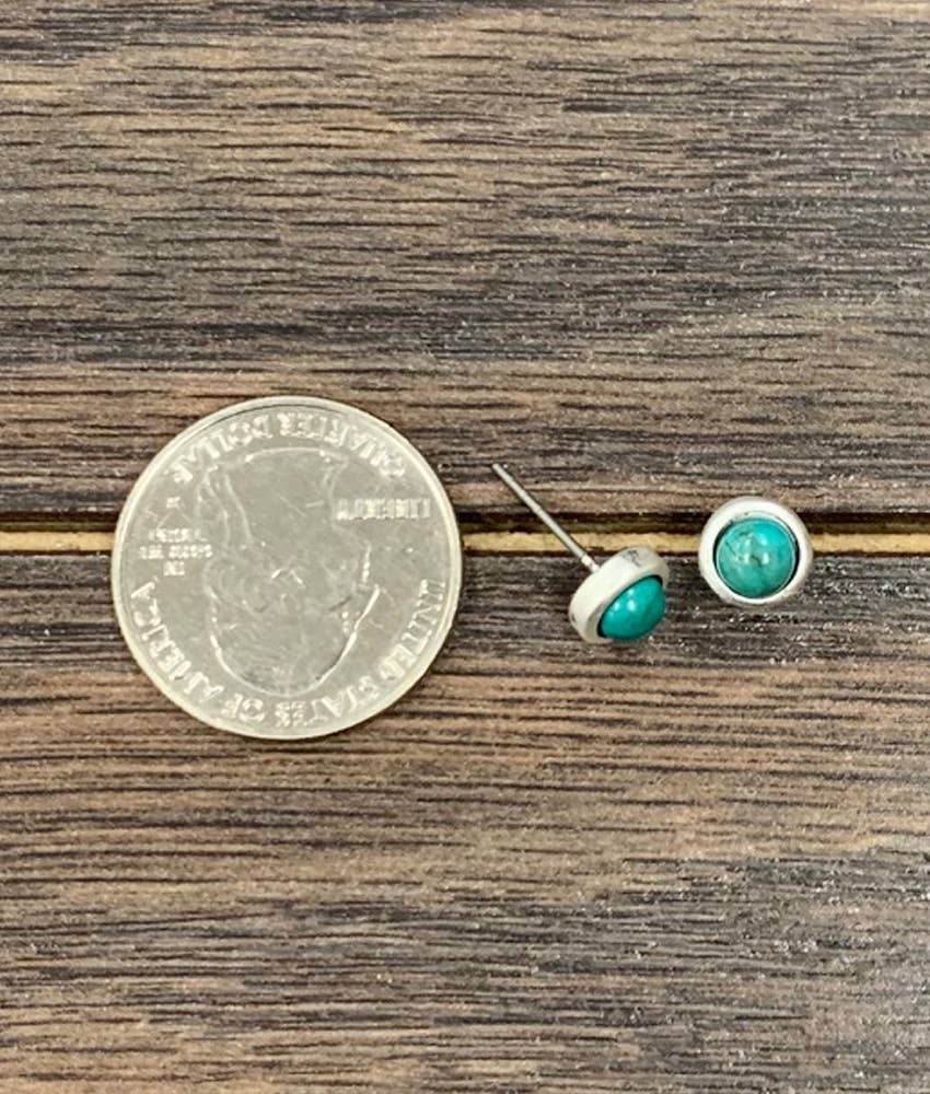 722573, Turquoise Stud Earrings