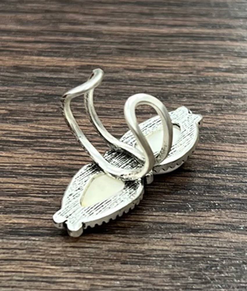 750466, White Turquoise Adjustable Ring