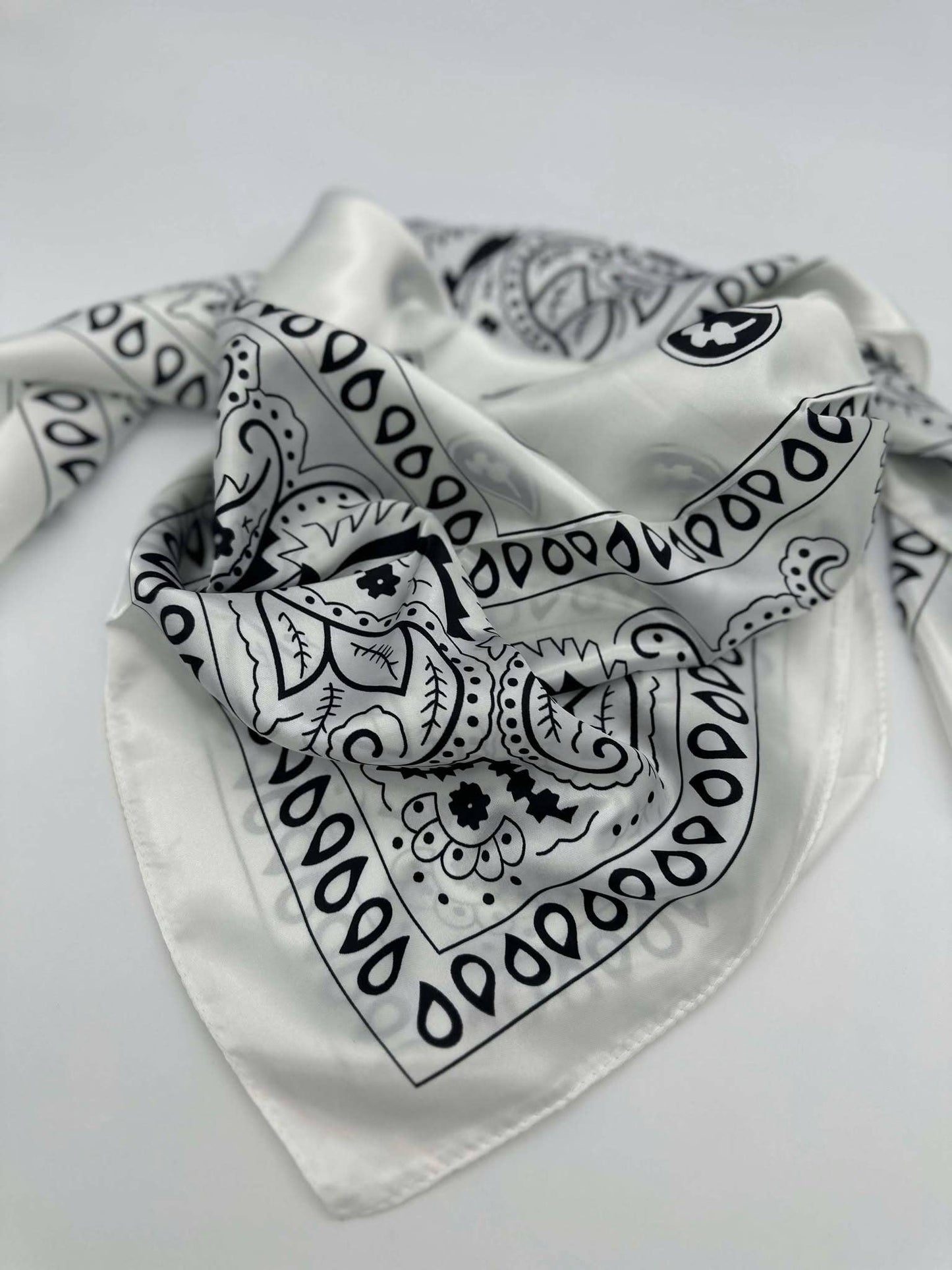 Black & White Classic Bandana Wild Rag