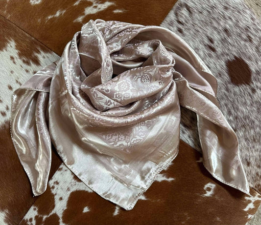 Light Tan Jacquard Wild Rag