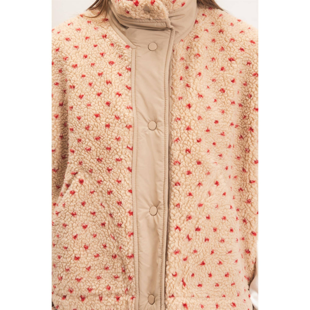 Polka Dot Sherpa Vest
