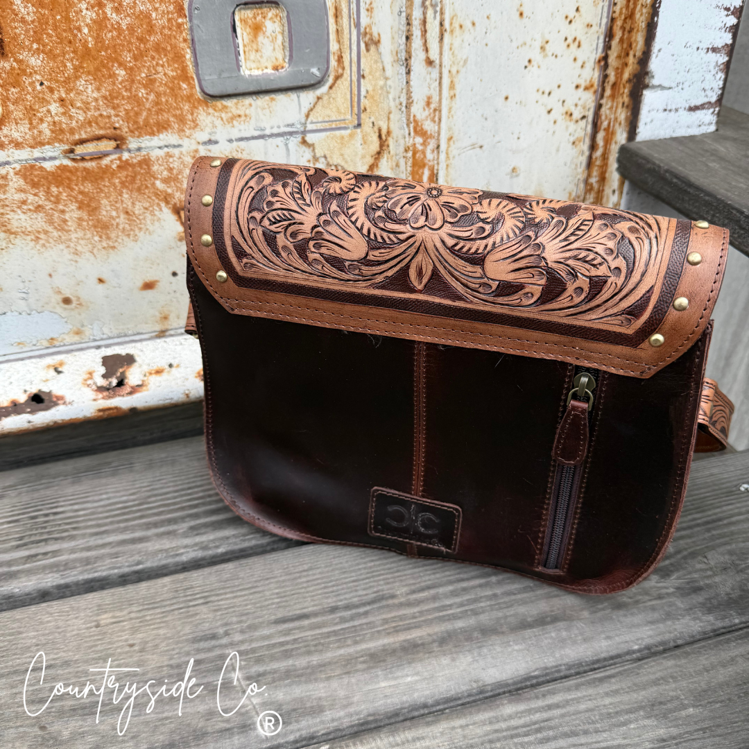 Western Legacy Tooled Leather Handbag