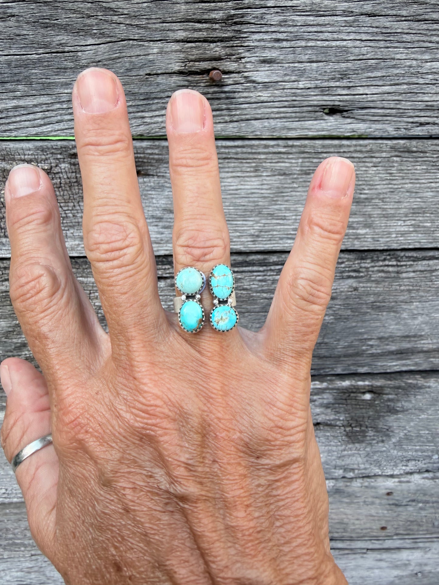 Kingman Turquoise Bypass Ring