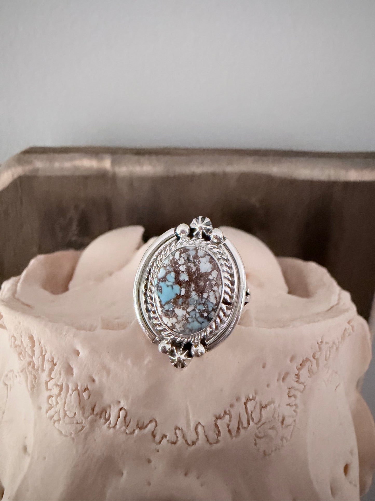 Native Made By Samuel Yellowhair Golden Hills Ring