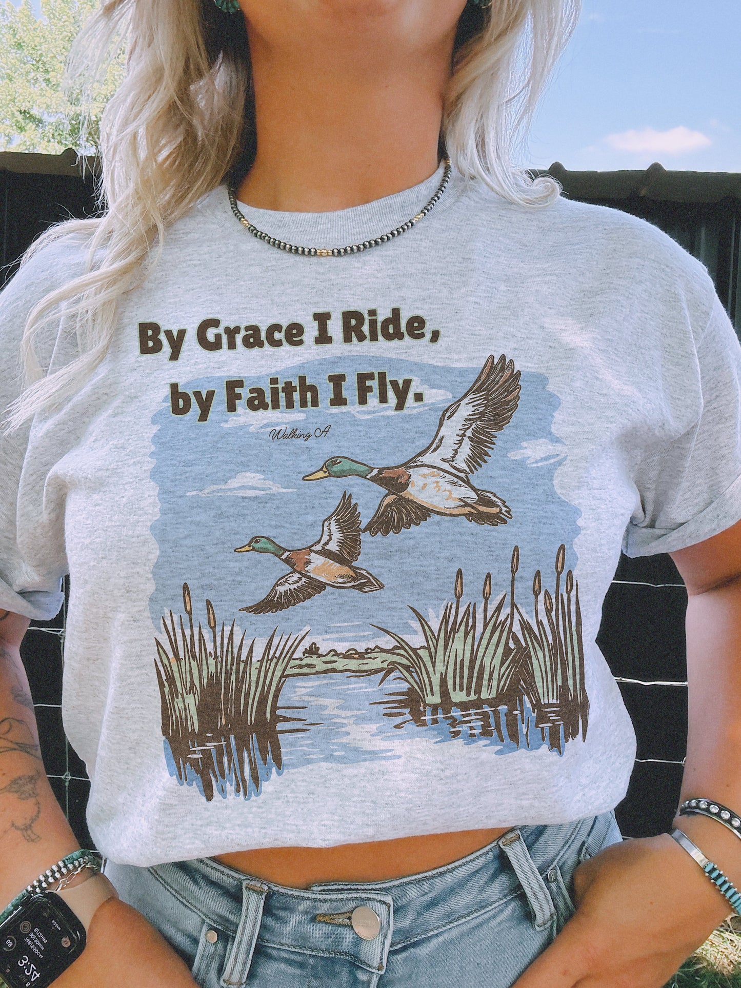 BY FAITH I FLY CREW or TEE