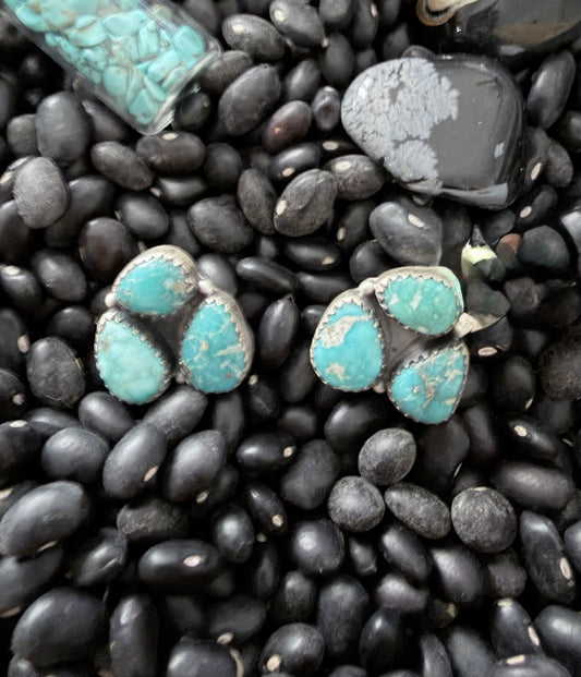 White Water Stud Earrings-152