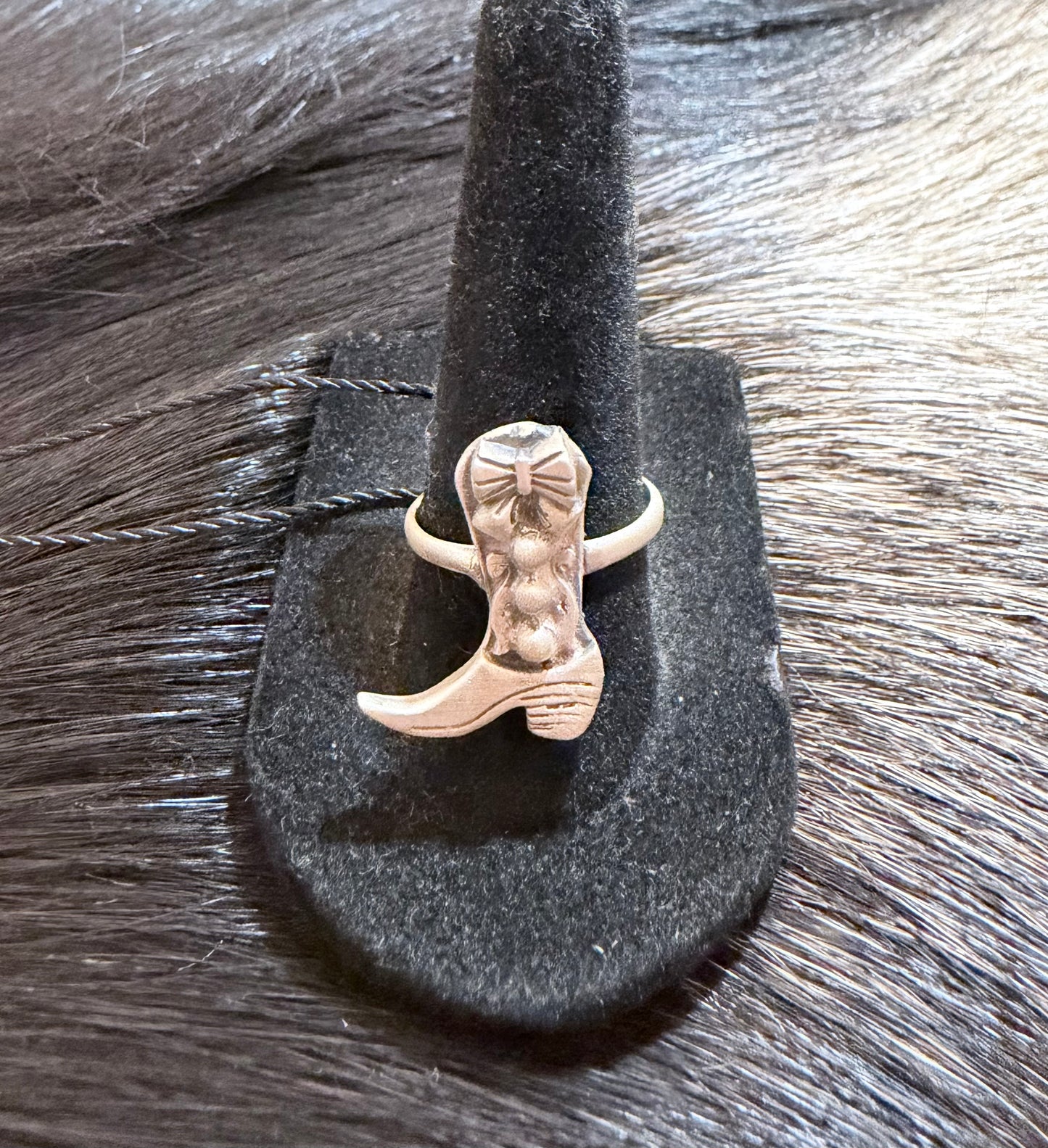 Sterling Silver Cowboy Boot Ring