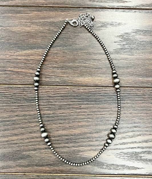 735688, 22" Clustered Navajo Bead Necklace