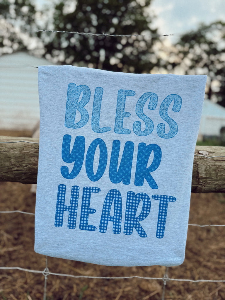 BLESS YOUR HEART CREW or TEE