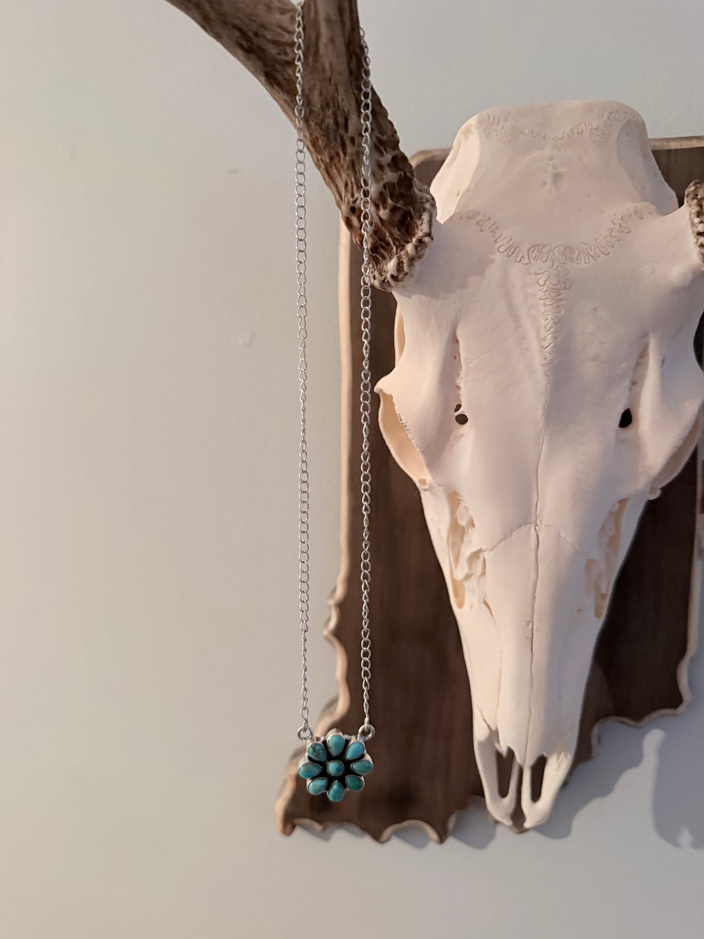 Kingman Turquoise and Sterling Silver Necklace