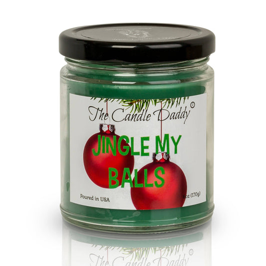 Jingle My Balls Holiday Candle - Funny Christmas Holly Berry