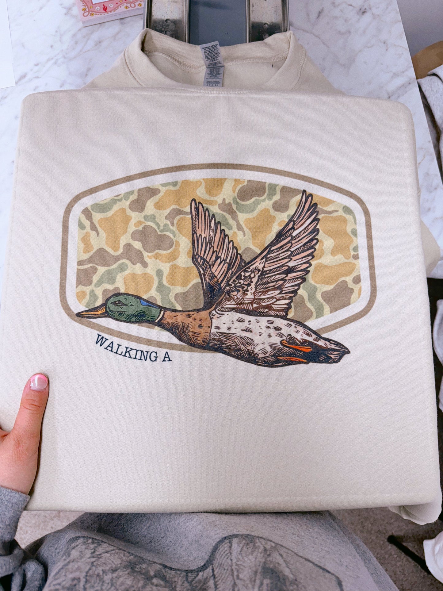 FLYING MALLARD CREW or TEE