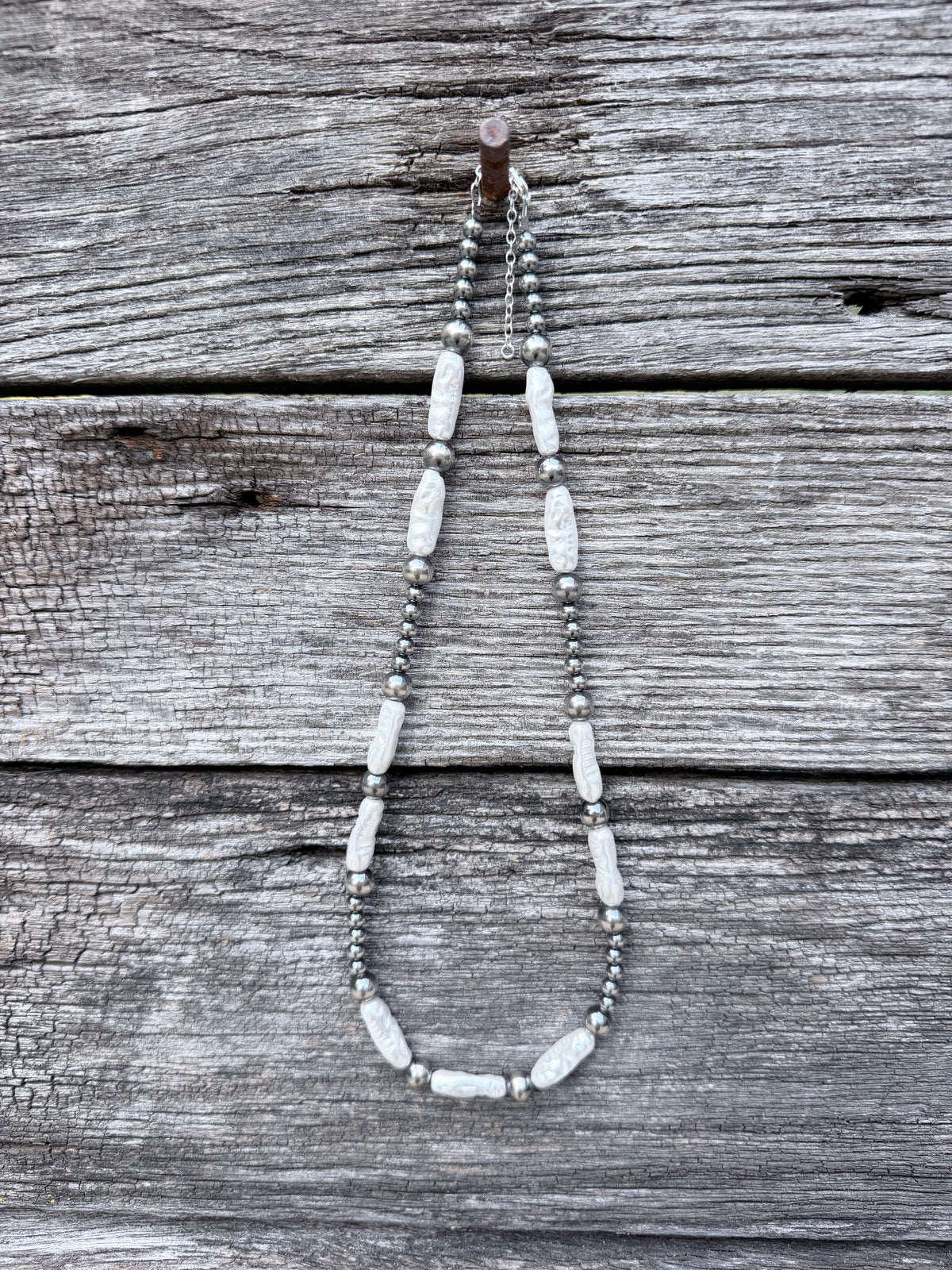 Sterling and Freshwater Pearl Necklace