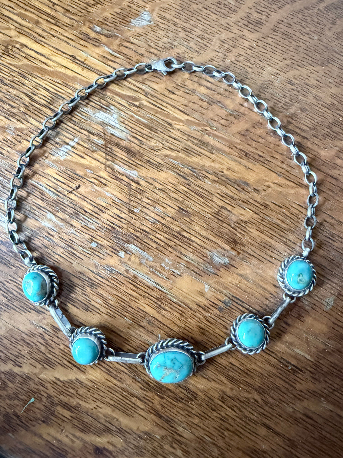 Native Made Kingman Choker Necklace By Augustine Largo