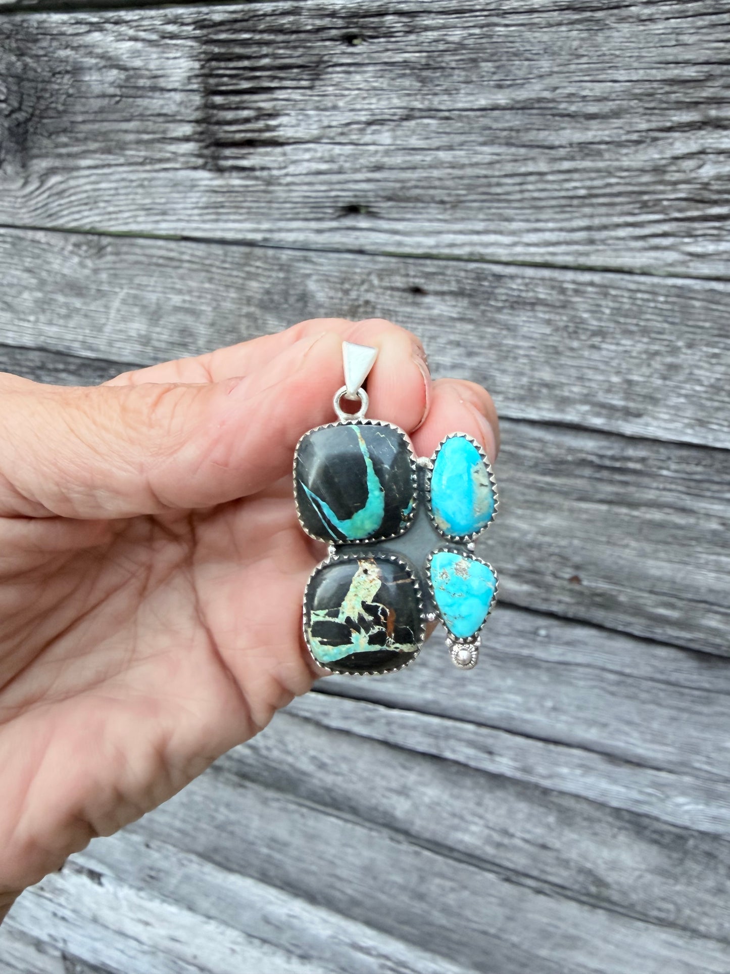 Blackjack and Sierra Bella Turquoise Pendant