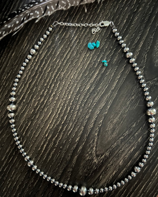 16” Graduated Sterling Pearl Necklace