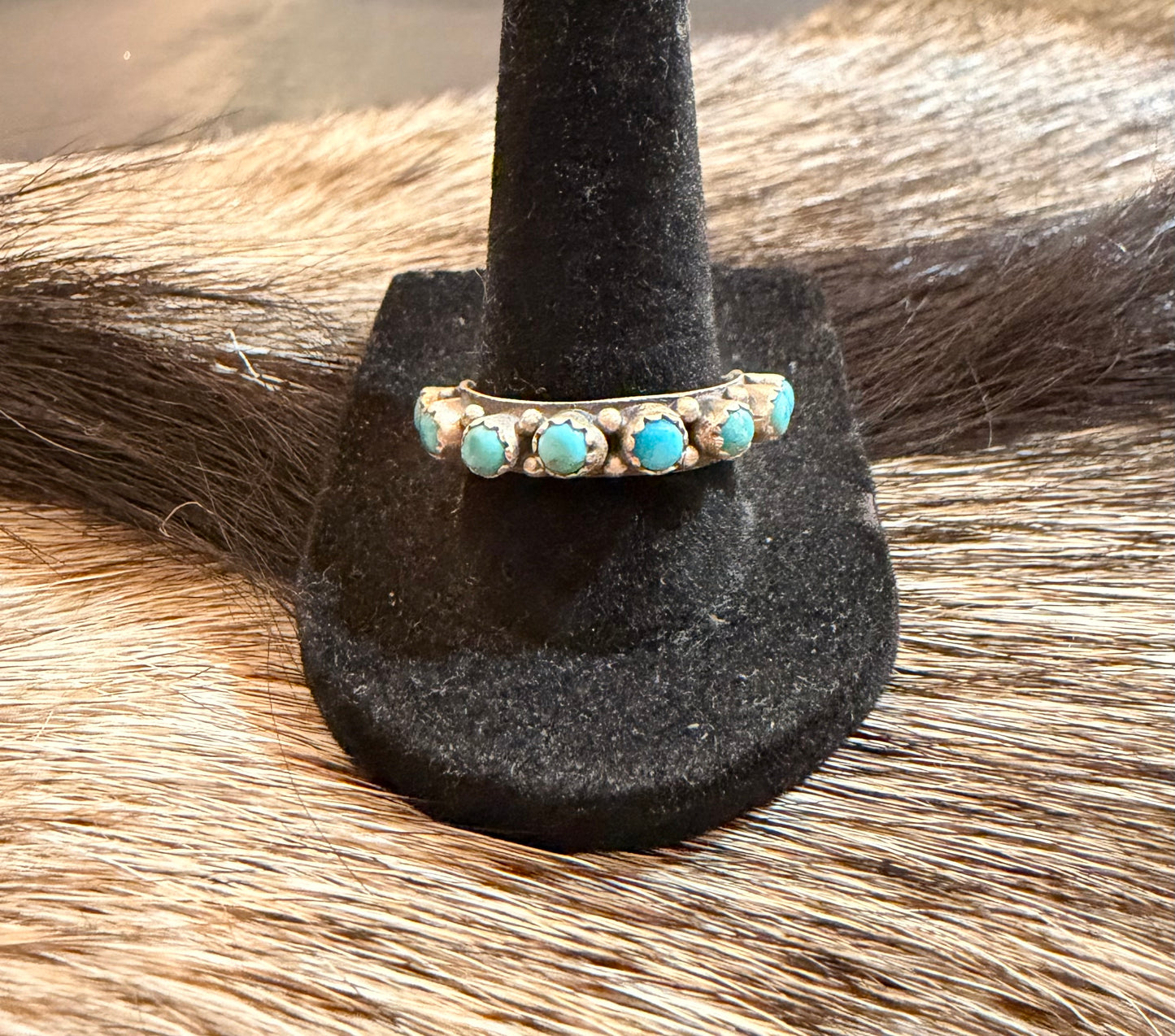 Stackable Sterling Silver Mojave Turquoise Ring