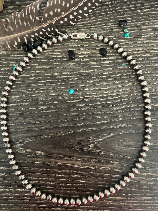 18” 6mm Sterling Pearl Necklace