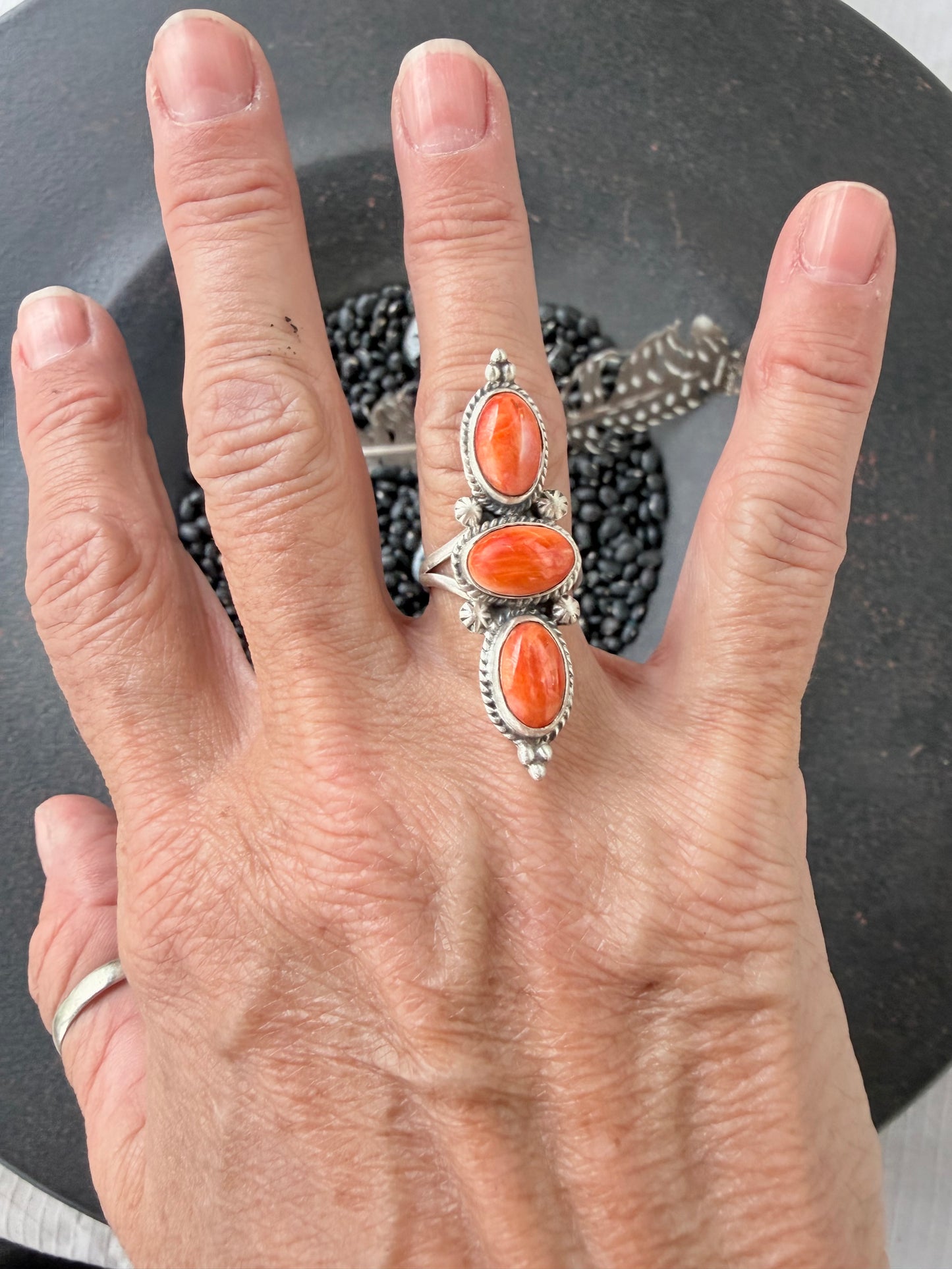 Orange Spiny Oyster Ring