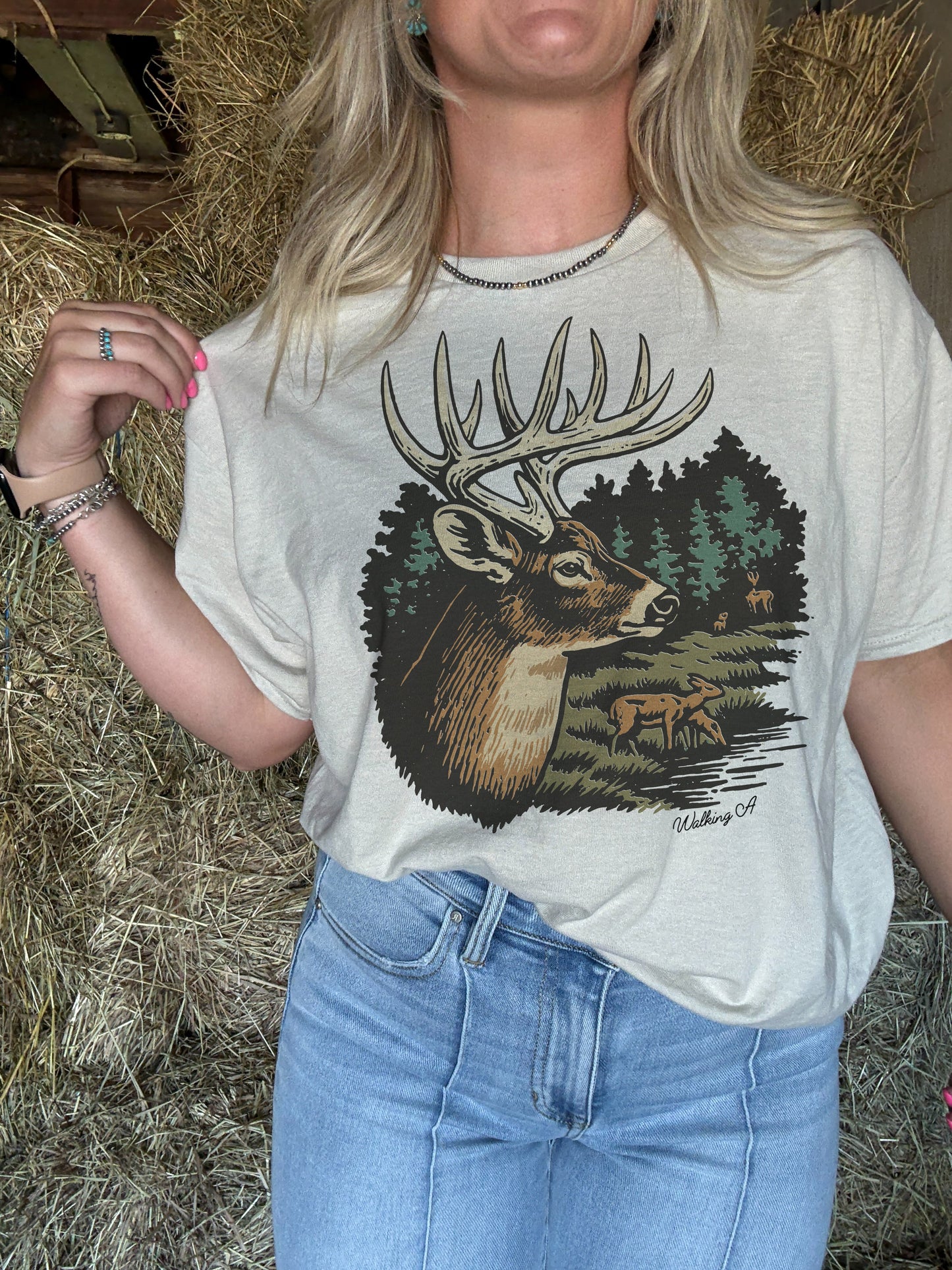 IN THE WOODS CREW or TEE