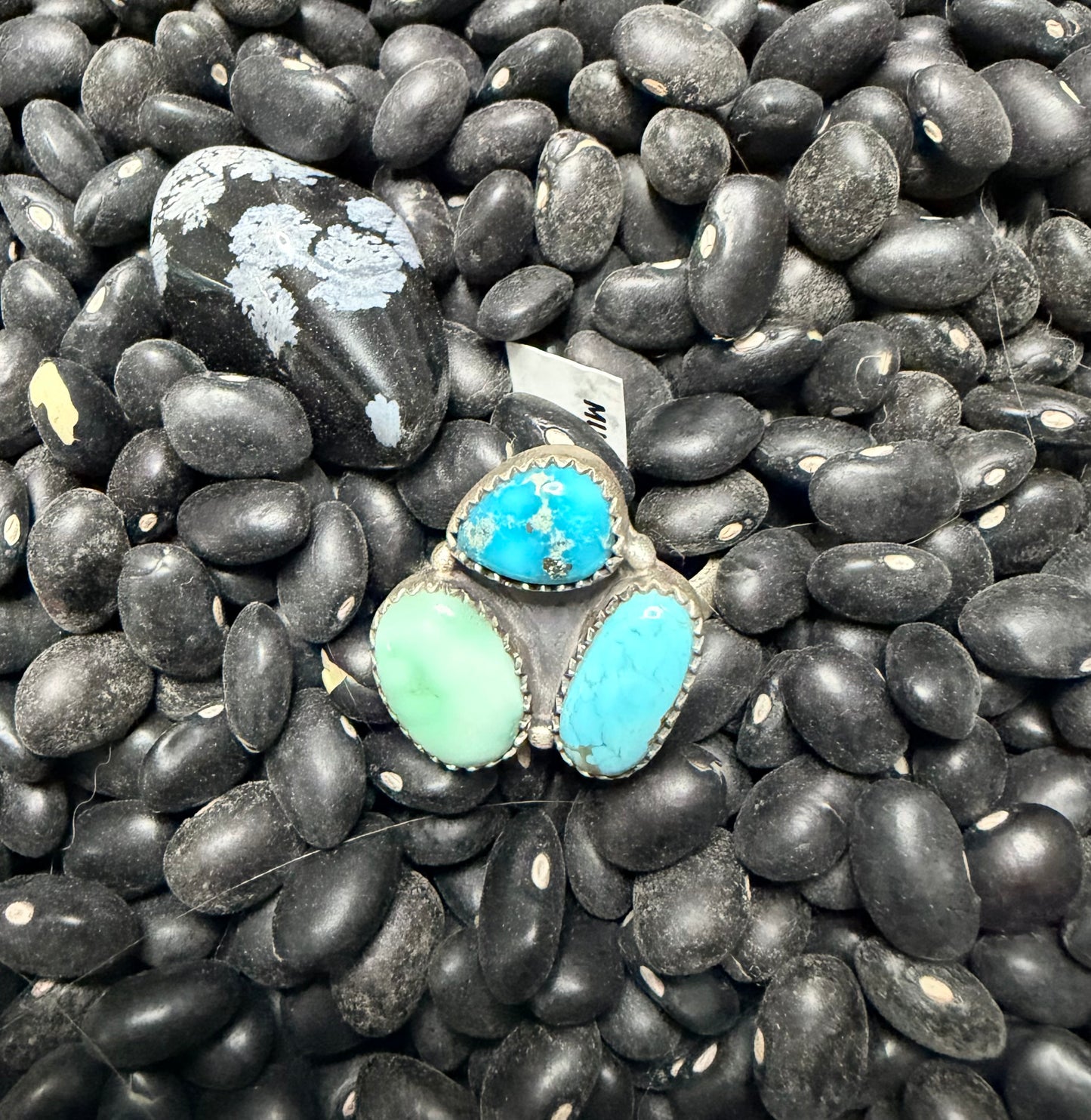 Paloma, Blue Bird, Sleeping Beauty Sterling Silver Ring