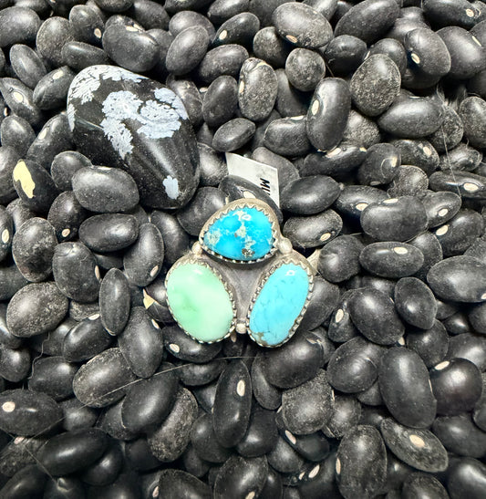 Paloma, Blue Bird, Sleeping Beauty Sterling Silver Ring