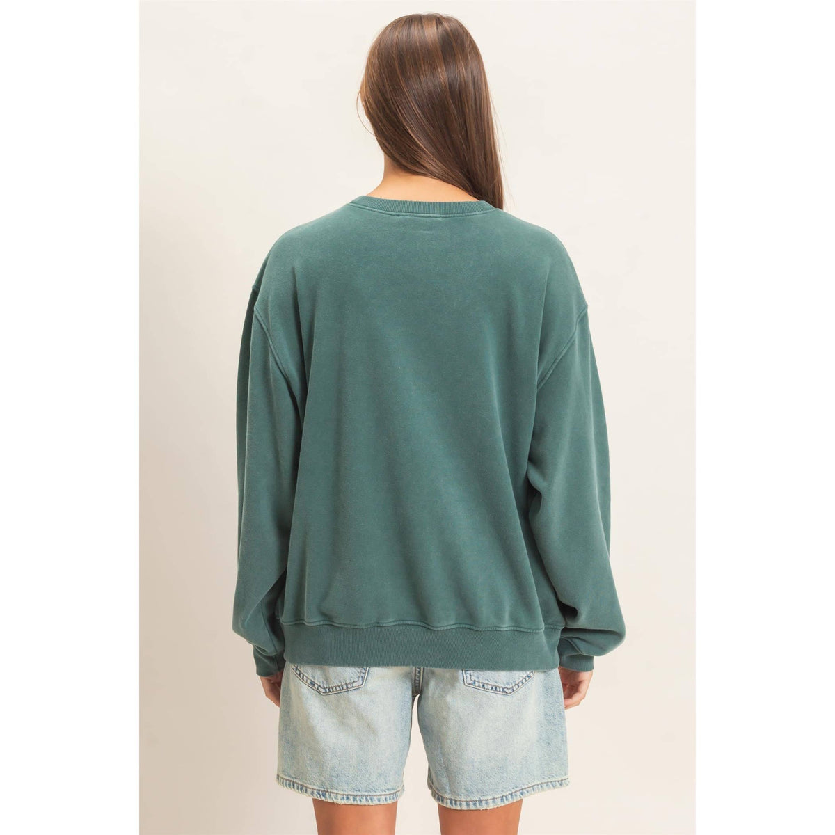 Mineral Wash Crew Neck Sweatshirt